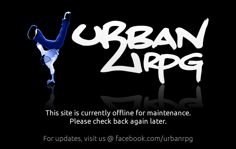 Urban RPG graffiti-era splash screen